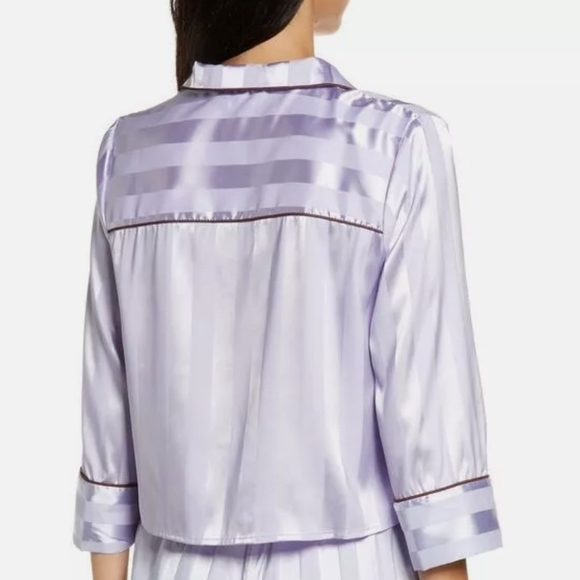 Free People Solid Pillow Talk PJ Top / Violet Frost Women's Size Medium NEW - Picture 3 of 15